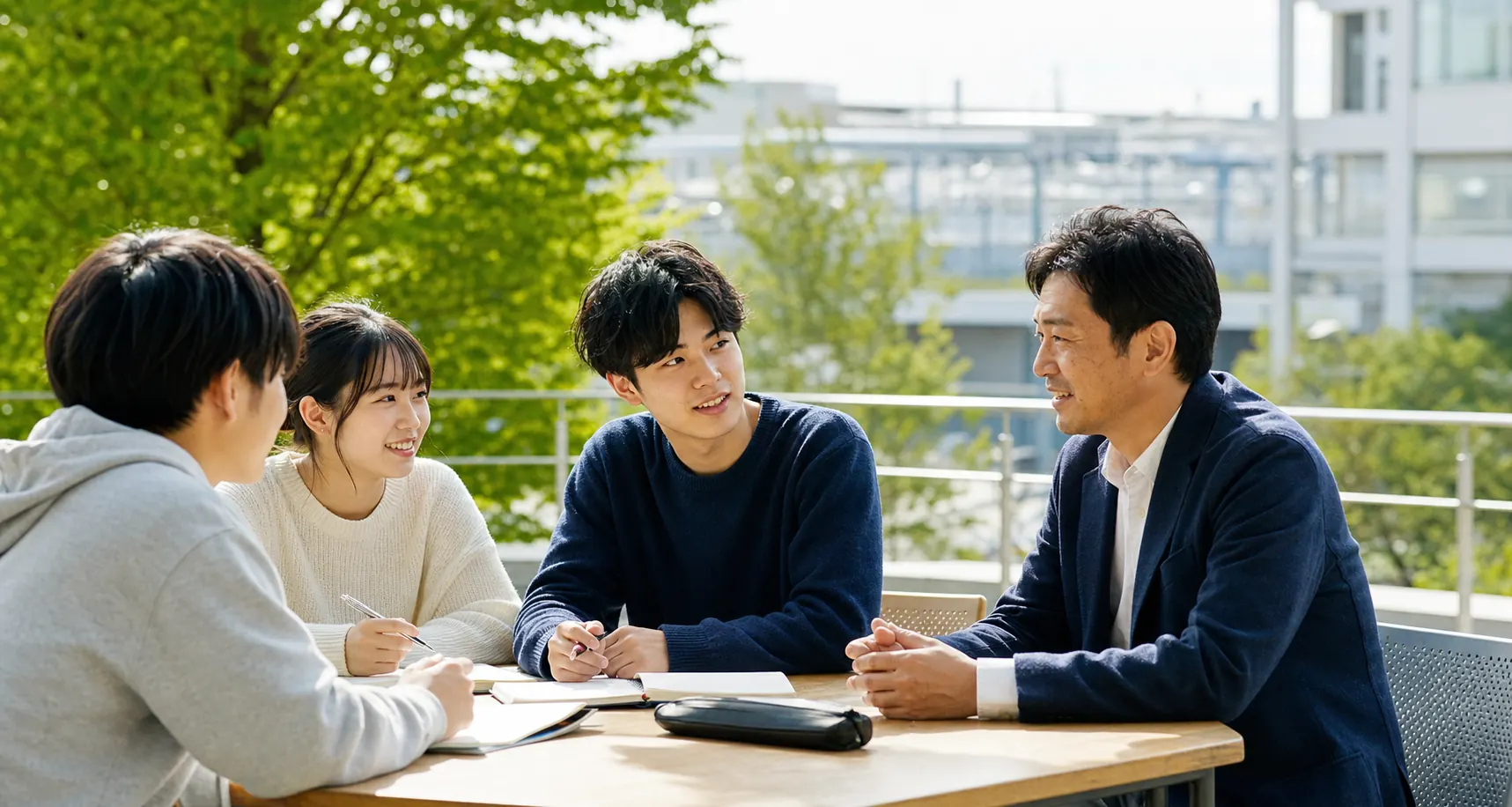 学生との対話のビジュアル